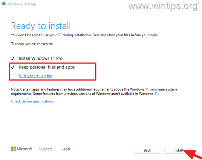 In-Place Upgrade and Repair Windows 11