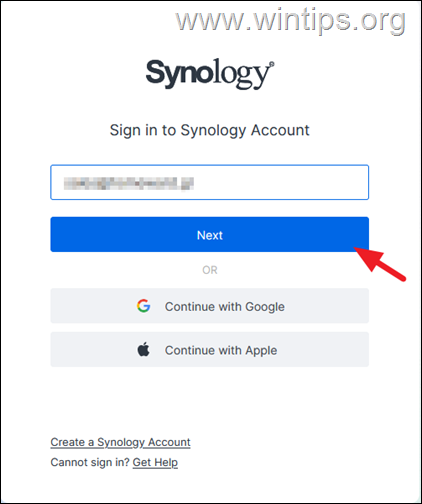 synology account