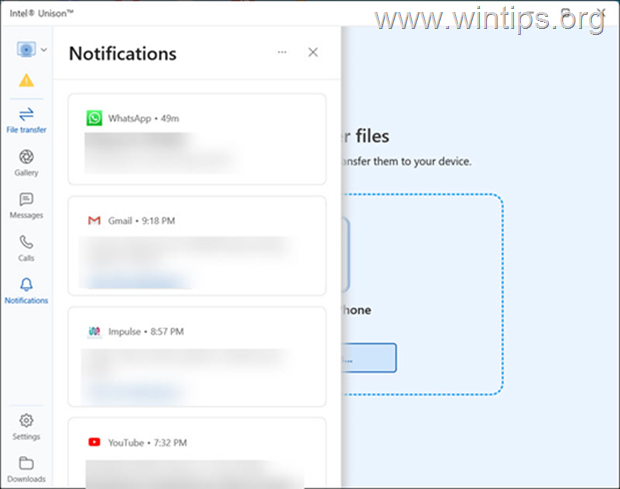 View iPhone Notifications on Windows 11