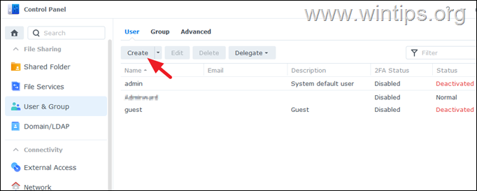 How to Create Users on Synology NAS.