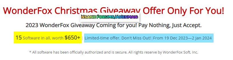 wonderfox-christmas-giveaway-2023:-free-15-paid-licensed-software-(worth-$650)