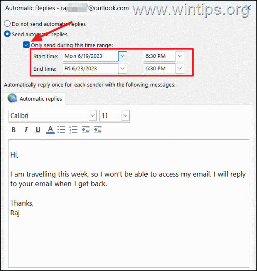 Outlook Send Automatic Replies Microsoft 365 - Exchange