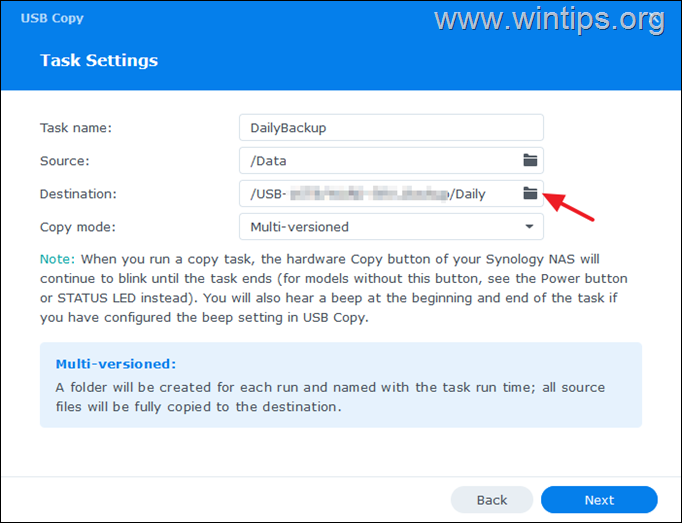 How to Back up Synology NAS to USB Drive