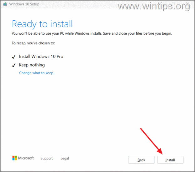 Install Windows 10 