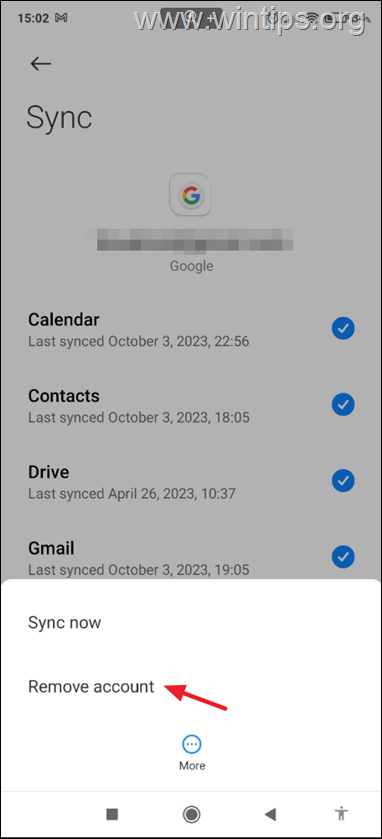 Remove Google Account Android