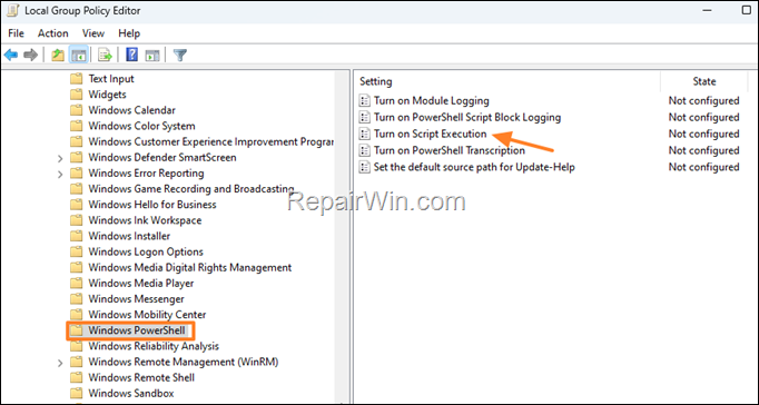 FIX: Running scripts is disabled on this system in Group Policy 