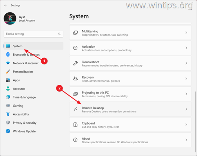 How to Enable Remote Desktop on Windows 11.