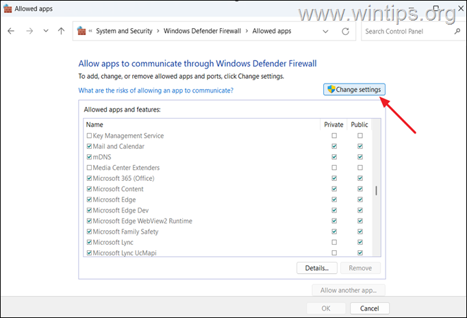 enable remote desktop in firewall