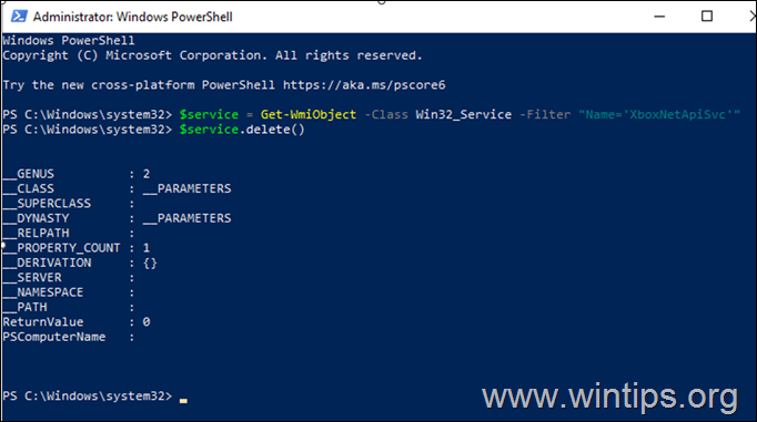Delete Windows Service from POwerShell